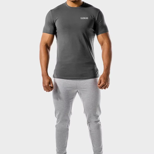 Camiseta personalizada de manga corta para hombre de nuevo diseño de alta calidad, camiseta en blanco para hombre para entrenamiento de gimnasio y ejercicio - Product Image 5