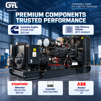 Groupe électrogène diesel GTL POWER 750 kW Cummins KTA38-G5E Type ouvert CCW-938T5SC Générateur d'énergie industriel