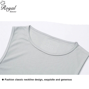 เสื้อกล้ามผู้ชายสำหรับออกกำลังกายและฟิตเนส แห้งเร็ว ทรงเข้ารูป เหมาะสำหรับเล่นกล้าม บาสเก็ตบอล สไตล์ลำลอง ถักทอ - Product Image 3