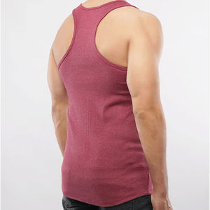 Camiseta sin mangas para hombre con logotipo personalizado al por mayor con alta calidad/servicio OEM camiseta sin mangas de entrenamiento transpirable para hombre - Product Image 2