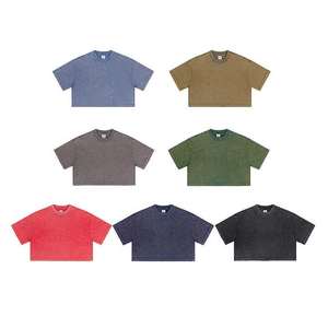 T-shirts pour femmes 100% coton, t-shirts de haute qualité, streetwear d'été, logo personnalisé, crop top, manches courtes - Product Image 2