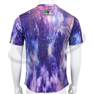 เสื้อยืดผู้ชายทรงหลวมผ้าคอตตอน100% ลำลองแนวสปอร์ตสำหรับผู้ชายเสื้อผ้าฟิตเนสพิมพ์ลายดิจิตอลพิมพ์ซับลิเมชันน้ำหนักเบา - Product Image 2