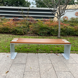 Factory Hot <strong>Sale</strong> Metal <strong>Bench</strong> Courtyard <strong>Garden</strong> Wooden Seat Park Street Waiting seating <strong>Garden</strong> Outdoor Furniture Chair <strong>Bench</strong> - Product Image 2
