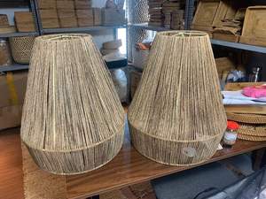 Natural Eco-Friendly Jute Lampshade Natural <b>Bamboo</b> Pendant <b>Light</b> for Home Kitchen Hotel Decoration - Product Image 4