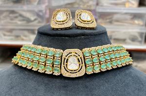 ชุดสร้อยคอลายเพชรโมอิสสำหรับผู้หญิงชุดสร้อยคอหรูระดับพรีเมียมสำหรับงานรื่นเริงทั้งแบบชนเผ่าและตะวันตก - Product Image 4