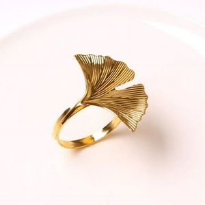 High Quality Aluminium Eco-Friendly Napkin Rings Elegant Tabletop Decorative Accessories Dinnerware <b>Party</b> <b>Table</b> Decorations - Product Image 2