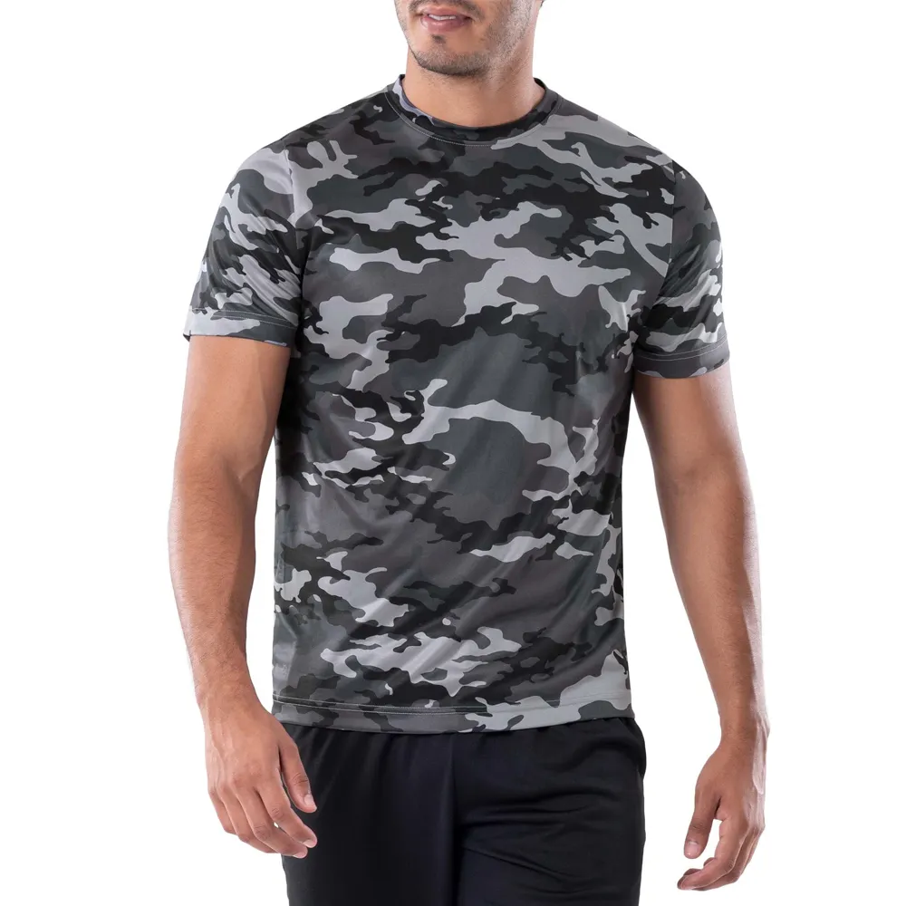 Camiseta masculina de alta qualidade com gola redonda e manga curta, preço de atacado, moda pesada, para venda