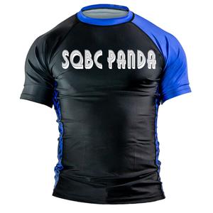Rashguards BJJ personnalisés à manches courtes, de bonne qualité, sur mesure, vêtements de sport à séchage rapide en Spandex/Polyester, unisexe - Product Image 1