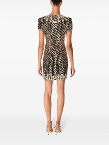 Robe courte pour la soirée décontractée de la fête et robe de travail décontractée col rond manches courtes pour la fête - Product Image 3