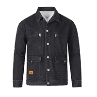 Vente flash - Vestes en jean pour homme de qualité supérieure, coupe ajustée, col rabattu, surdimensionnées, respirantes, écologiques, décontractées et élégantes, lavées