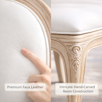 Chaise en résine de style antique français en gros avec dossier ovale pour mariage, événement, hôtel et banquet