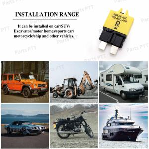 Disyuntores ATC/ATO automotrices PTT T1 20A, reinicio Manual, bajo perfil, interruptores de circuito ATC - Product Image 3