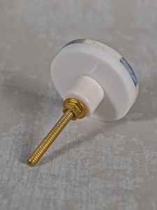 Boutons d'armoire en os vert de mer poignées de commode boutons de tiroir décoratifs en métal rond - Product Image 3