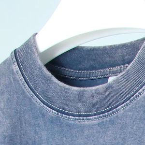 Mens Washed Vintage T-shirt Wholesale Blank Cotton <b>Acid</b> Wash Tshirt Custom Oversized <b>Drop</b> Shoulder Vintage T Shirt with logo - Product Image 4