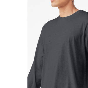 Bella Canvas Large <b>Black</b> <b>Long</b> <b>Sleeve</b> Crew Neck Loose Fit <b>Long</b> <b>Sleeve</b> <b>T</b>-<b>Shirt</b> - Product Image 5