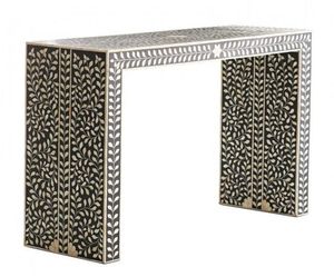 Incrustation d'os généralement artisanat tradition personnalisée et florale Table de chevet armoire incrustation d'os salon d'Inde - Product Image 1