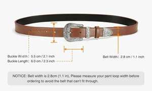 Correa de cintura para vestido de hombre marrón claro de alta calidad, cinturón de cuero de vaca genuino hecho a mano, hebilla de acero, tendencia personalizada Pakistán - Product Image 6