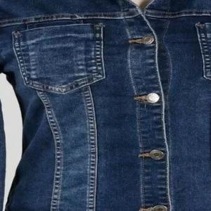 OEM Veste en jean unisexe personnalisée Manteaux en jean Veste de travail dégradée délavée à l'acide Veste en jean - Product Image 6