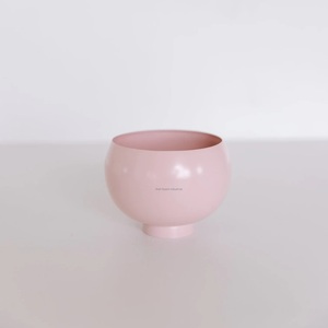 Bol à boules de fleurs en métal au design étonnant pour la décoration de la maison, des événements et des fêtes Bols à fleurs ronds de couleur noire - Product Image 4