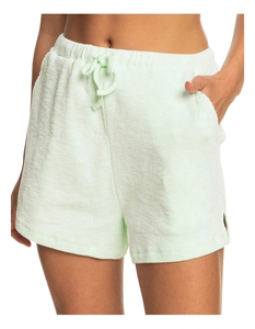 Women's <b>Elasticated</b> Corduroy Casual Shorts with Side Seam Splits Draw <b>Cord</b> Closure and Side Pockets - Product Image 1
