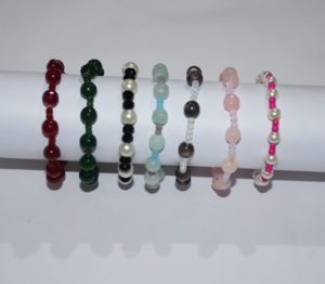 Beautiful Gemstone <b>beads</b> healing beaded <b>Bracelet</b>, Glass <b>beads</b> <b>bead</b> Stretchy <b>bracelet</b>, 3 -8mm <b>beads</b> <b>bracelet</b>, Handmade <b>bracelet</b> - Product Image 1