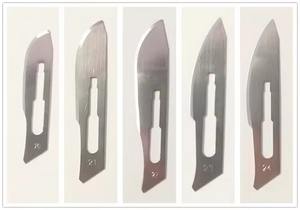 Ensemble de lames de scalpel chirurgical, tailles # 10/ # 11/ # 15/ # 21/ # 22/ # Modèle manuel en acier inoxydable stérilisé 24 pièces - Product Image 3