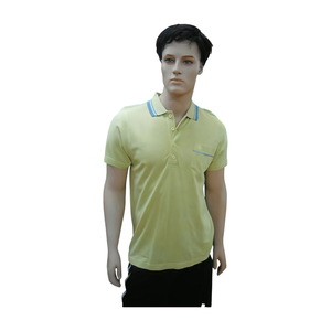 Polo de Golf de manga corta de algodón transpirable 100% personalizable para hombre, secado rápido con tapeta abotonada y bolsillo - Product Image 1