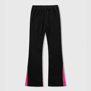 Pantalones de chándal informales Acampanados para hombre, novedad en pantalones acampanados de algodón con logotipo personalizado, ropa de calle lavada - Product Image 2