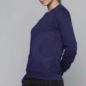 Nuevo diseño de ropa de calle de invierno Anti-Pilling sudaderas de mujer con logotipo frontal 100% algodón MOQ bajo - Product Image 2