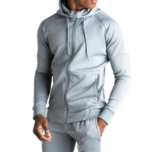 Chándal de lana técnica para hombre 2025 Trending Slim Fit Athleisure Set con chaqueta con cremallera completa con capucha y pantalones Jogger para ropa de gimnasio - Product Image 2