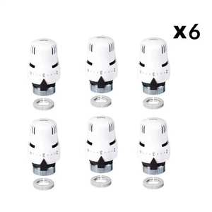 Kit de commande thermostatique Caleffi 6 pièces avec capteur intégré et élément sensible rempli de liquide pour systèmes CVC - Product Image 1