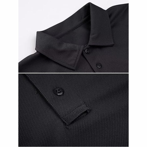 Venta al por mayor de camisetas de polo de poliéster para hombre logotipo personalizado bordado en blanco sublimación tejido de punto diseño liso para hombre - Product Image 3