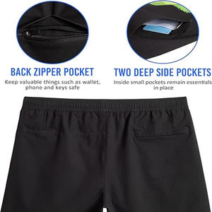 Nuevos pantalones cortos para hombre de verano de secado rápido, finos, transpirables, de Color sólido, deportivos, impermeables, para correr, Fitness, baloncesto, pantalones cortos informales - Product Image 5