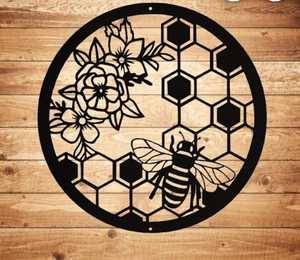 Art mural en métal découpé au laser à texture rustique fait à la main avec motif de plante, décoration murale pour la maison et le jardin, design moderne, Ramadan - Product Image 1