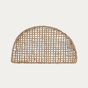 Tapis de bienvenue en paille demi-cercle tapis en raphia naturel tapis demi-ronds en jonc de mer les moins chers pour l'entrée de la porte - Product Image 5