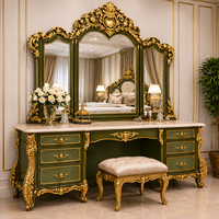 Meuble de rangement de luxe en teck massif, artisanal et moderne, durable, avec 6 tiroirs, finition marron doré, personnalisable pour salon