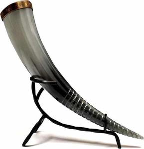 เขาแกะแกะสลักด้วยมือสำหรับดื่มสไตล์ไวกิ้ง ออกแบบตามสั่ง ราคาประหยัด เหมาะสำหรับการแสดงบทบาทสมัยโบราณ เทศกาลยุคกลาง ของขวัญ งานมาร์โก - Product Image 6