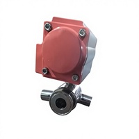 Vanne à boisseau sphérique pneumatique sanitaire 316L avec gaine isolante, raccord rapide fileté NPT, OEM pour applications alimentaires, marque JITAI