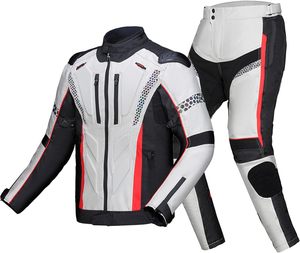 ชุดมอเตอร์ไซค์หนังแท้สำหรับผู้ชาย Custom Wears World ป้องกันไฟและกันน้ำ ไซส์ใหญ่ ระบายอากาศได้ดี กันลม - Product Image 6