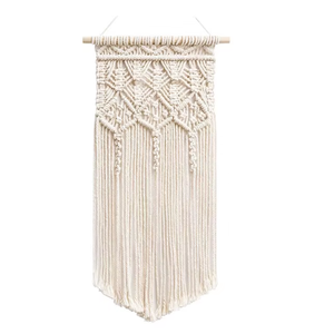 Macramé tejido personalizado colgante de pared hermosa Boho Chic arte geométrico decoración para dormitorio de guardería moderna para bodas cumpleaños - Product Image 4