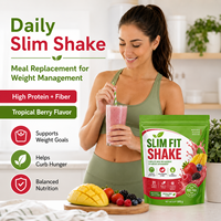 Shake protéiné hypocalorique pour adultes pour la perte de poids, 130 calories par portion, poudre de remplacement de repas, minéraux essentiels
