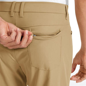 Pantalon de golf pour hommes, respirant, extensible dans les 4 sens, coupe ajustée, taille moyenne, pantalon de golf avec fermeture à boutons pour adulte, vente en gros - Product Image 5