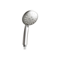 Pommeau de douche rond à jet de pluie moderne, haute pression, économiseur d'eau, finition chromée, pour salle de bain d'hôtel