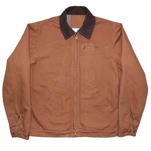 Chaqueta de Trabajo Detroit de Tela de Lona Resistente de Algodón Tejido, Servicio OEM, Personalizada, Aislada, Sólida - Product Image 1