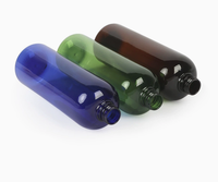 Bouteille compte-gouttes en plastique PET de 500 ml avec bouchon à bec pointu, impression de logo personnalisée, bouteille à presser à épaule ronde pour les soins capillaires