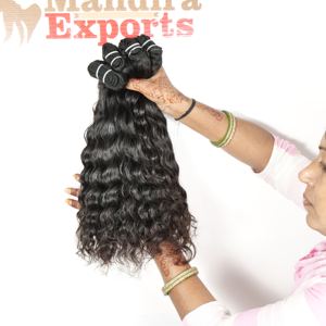 Extensiones de cabello humano virgen Remy de templo indio ondulado sin desprendimiento de alta calidad 100% - Product Image 5