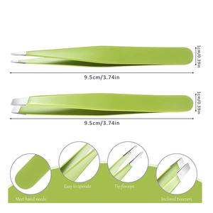 Juego de pinzas de belleza, Punta inclinada puntiaguda, pinzas de belleza diaria - Product Image 3
