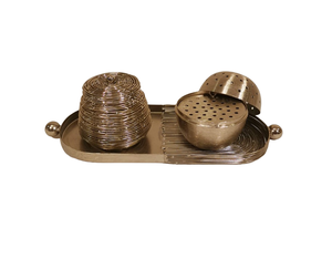 Bols de service en métal personnalisés support de repas pour fruits aliments noix servant hôtels mariages fêtes-dernière conception en gros disponible - Product Image 2