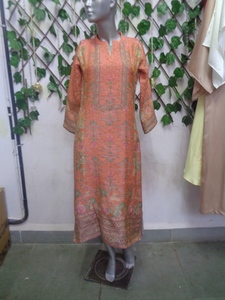 Tinh vi Ấn Độ thời trang quần áo hoa in kurta cho đám cưới Đảng Dịp sử dụng từ Ấn Độ Nhà cung cấp - Product Image 3