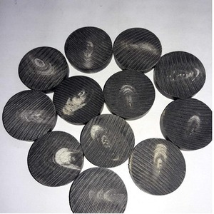Botones de Cuerno de Búfalo Negro Hechos a Mano, Accesorios de Costura para Manualidades - Product Image 1